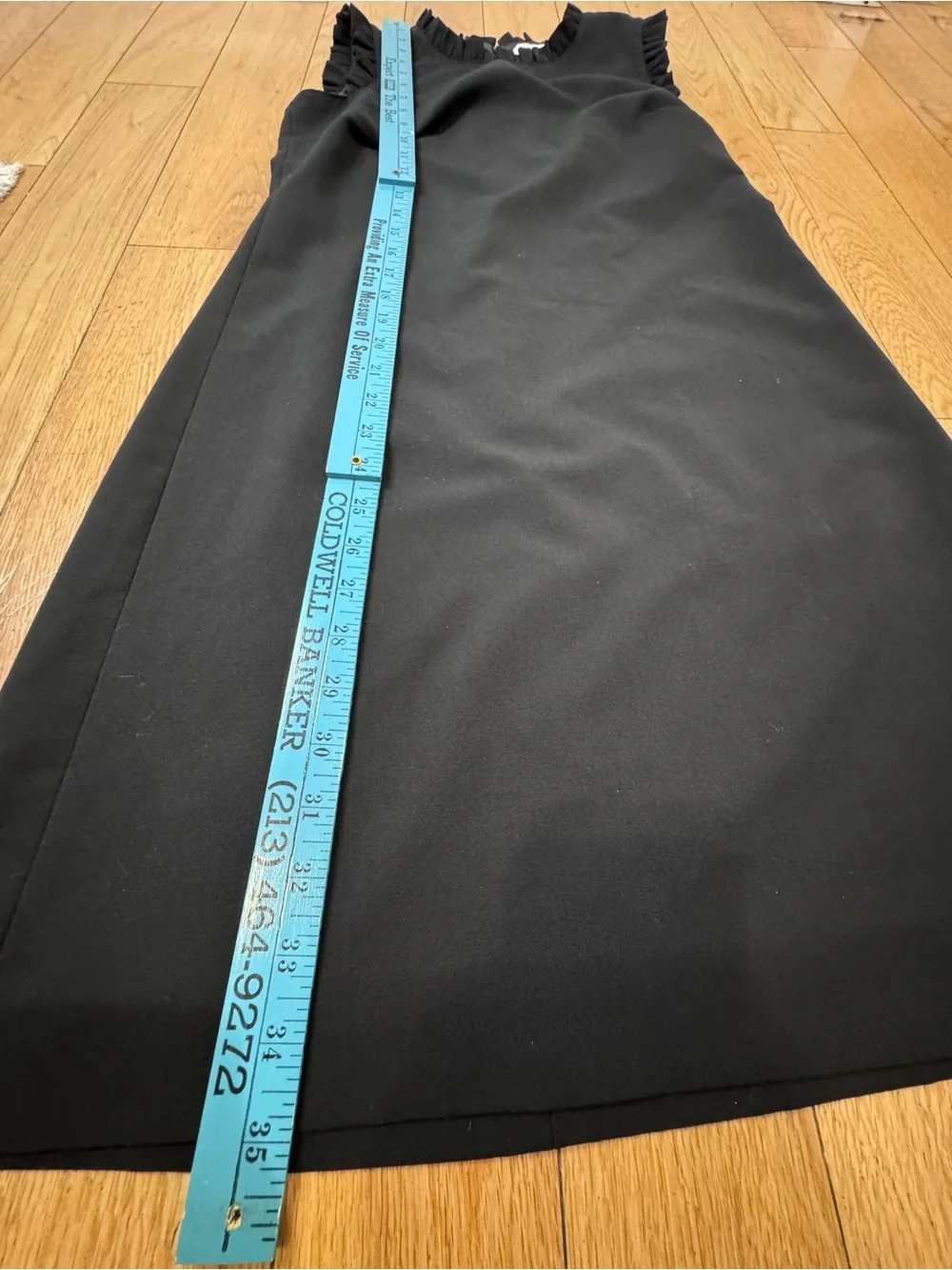 J. Crew Suiting Black Sleeveless Ruffle-Trim Mini Dress 2